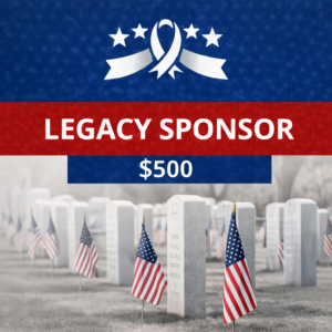 American flags on cemetery headstones